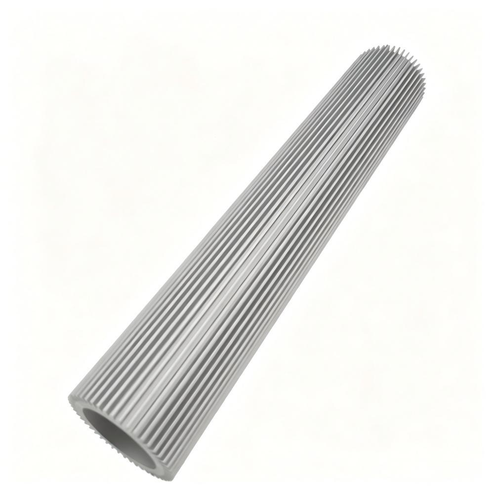 custom cylindrical aluminum heat sink extrusion profile