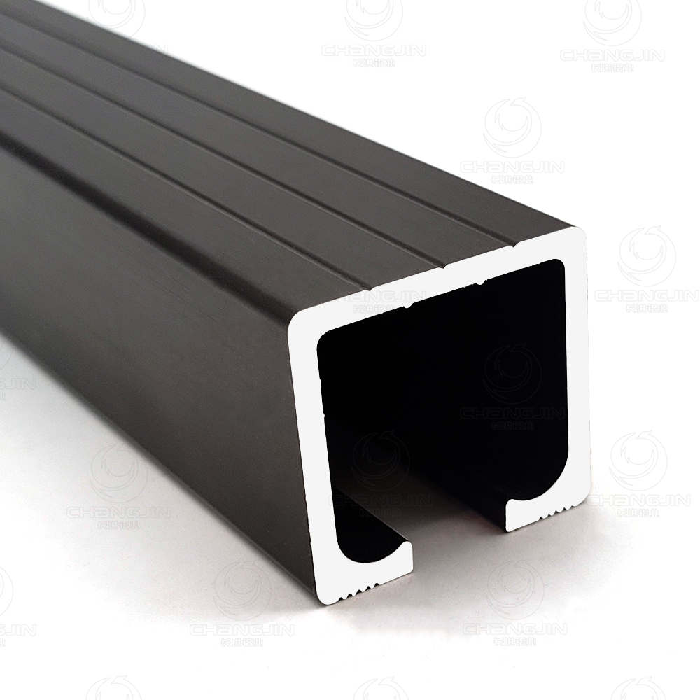 heavy duty aluminum sliding door track commercial rail profile