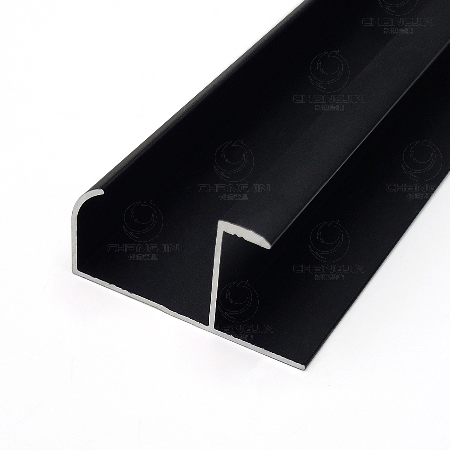 embedded H drawer handle aluminum profile contemporary cabinets