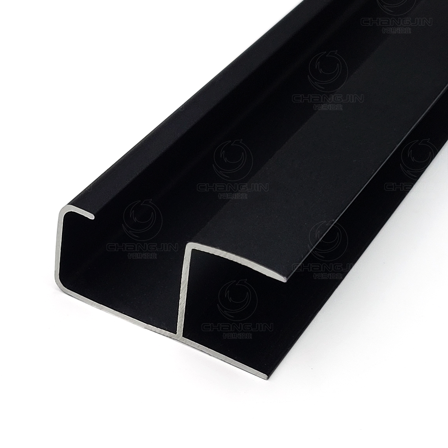 aluminum H handle profile contemporary closet systems