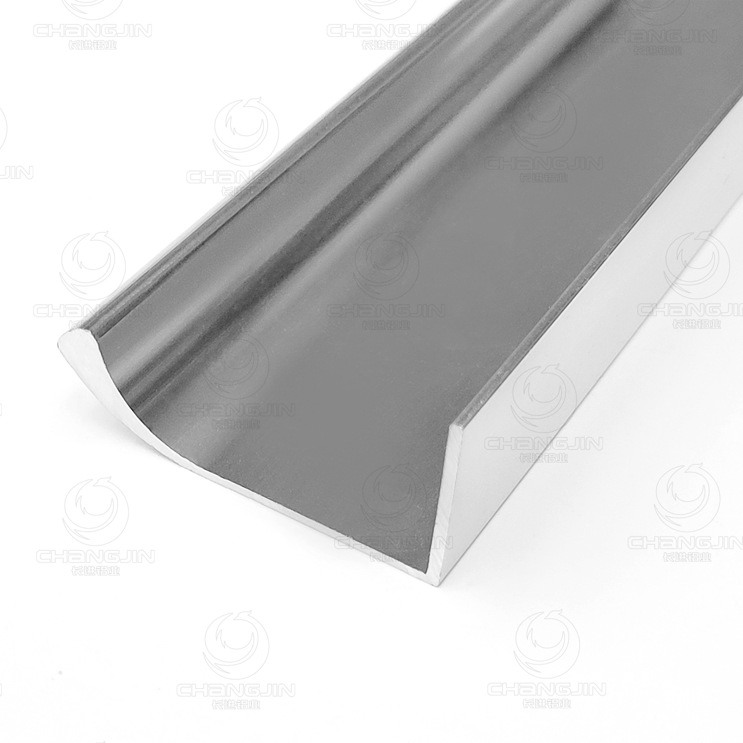 matte silver L handle aluminum profile modular kitchen cabinets