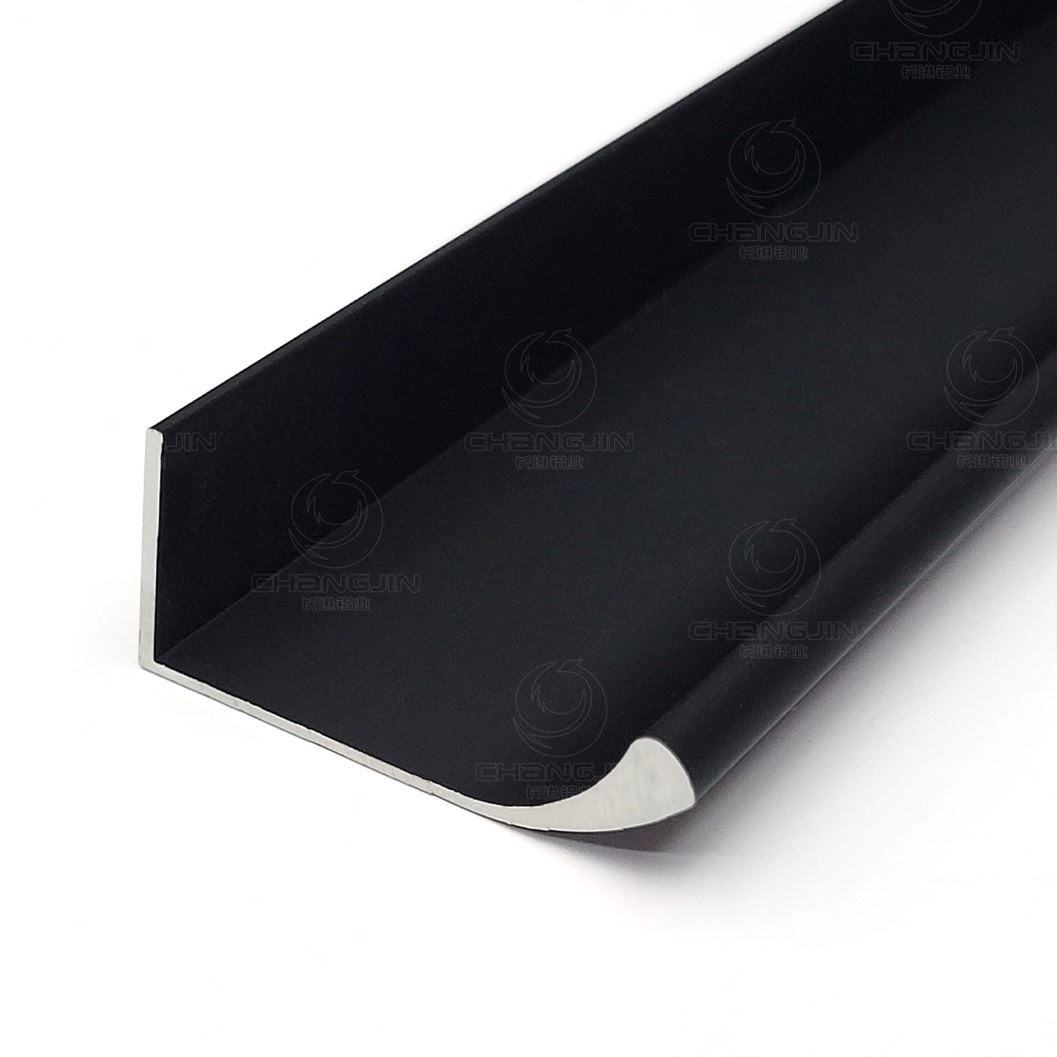 black L handle aluminum profile minimalist wardrobe cabinets