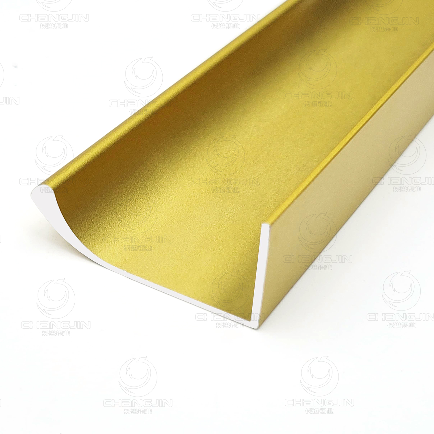 brushed aluminum L handle profile contemporary cabinet furniture