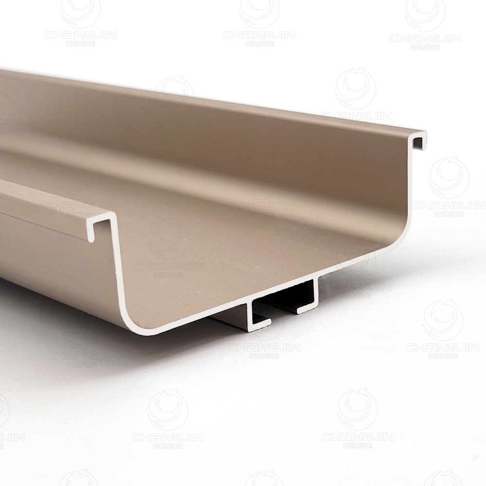 handleless kitchen cabinet middle aluminum gola profile drawers