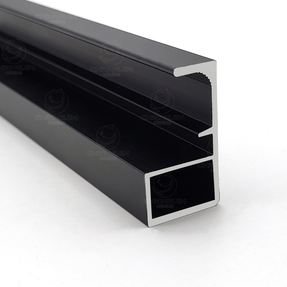 slim aluminum frame glass cabinet door profile modern furniture design supplier