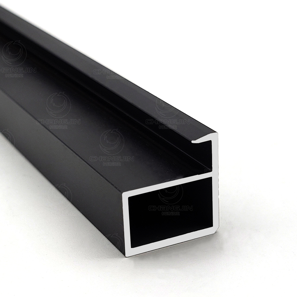 slim aluminum frame profile for glass cabinet doors