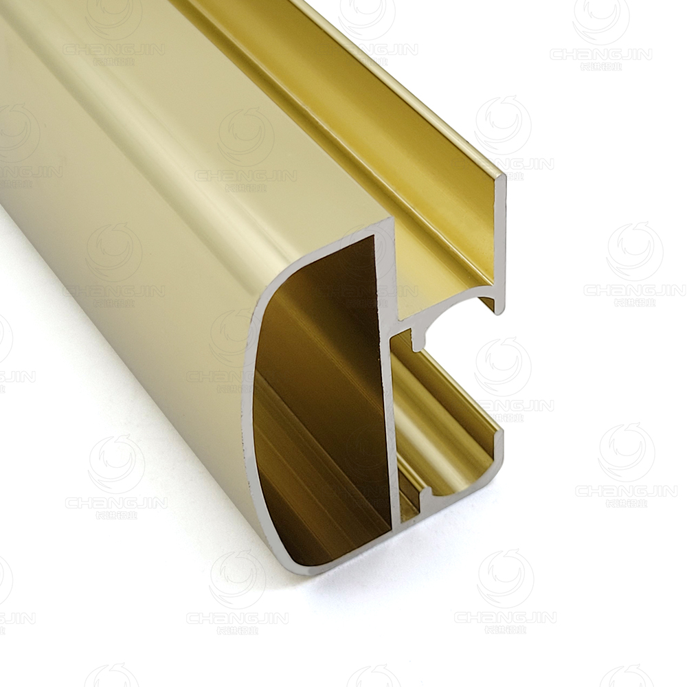 aluminum U channel easy installation glass panel profile