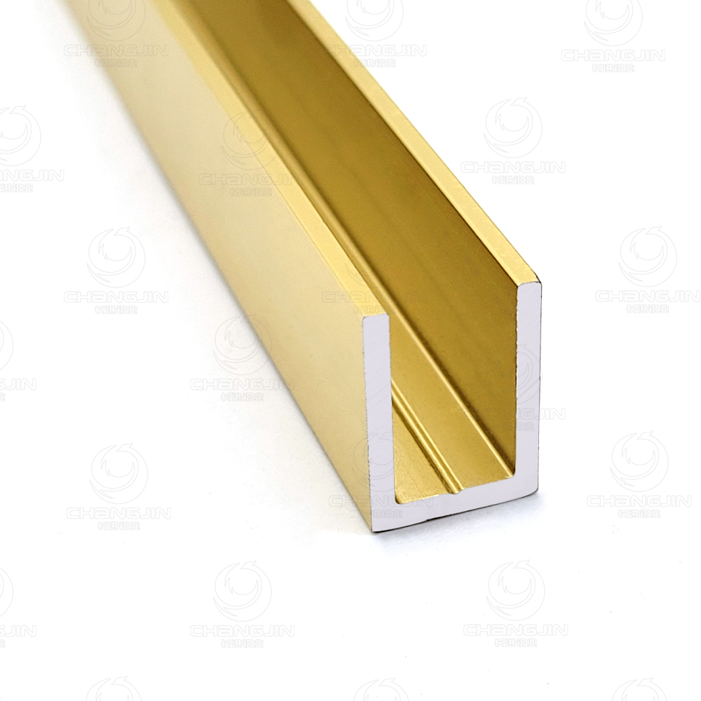 aluminum U channel profile frameless glass panel installation supplier