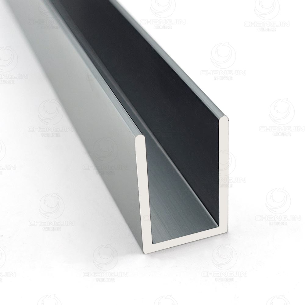 aluminum U channel trim edge panel protection profile