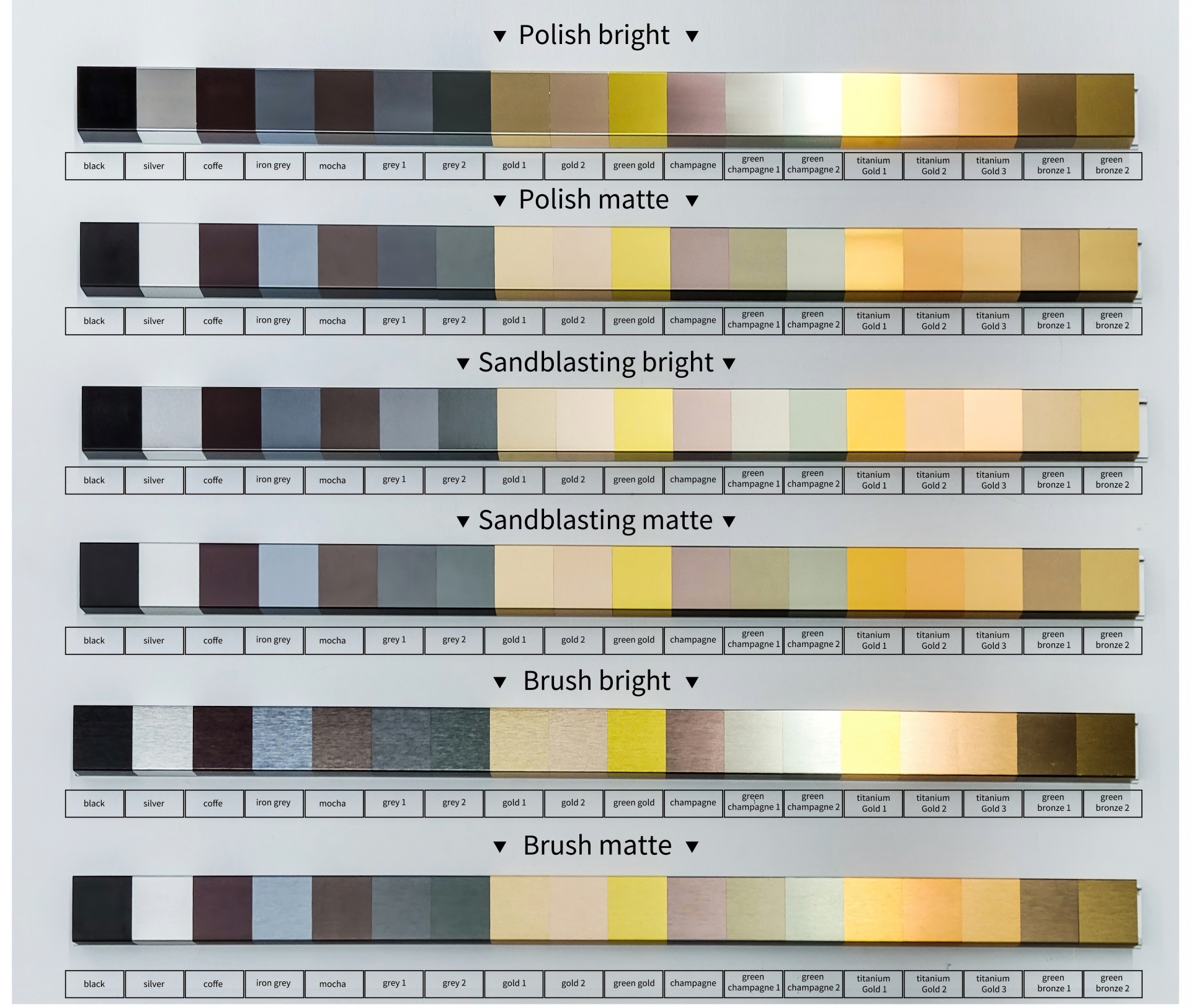 anodized furniture aluminum profiles for kitchen cabinet and wardrobe applications