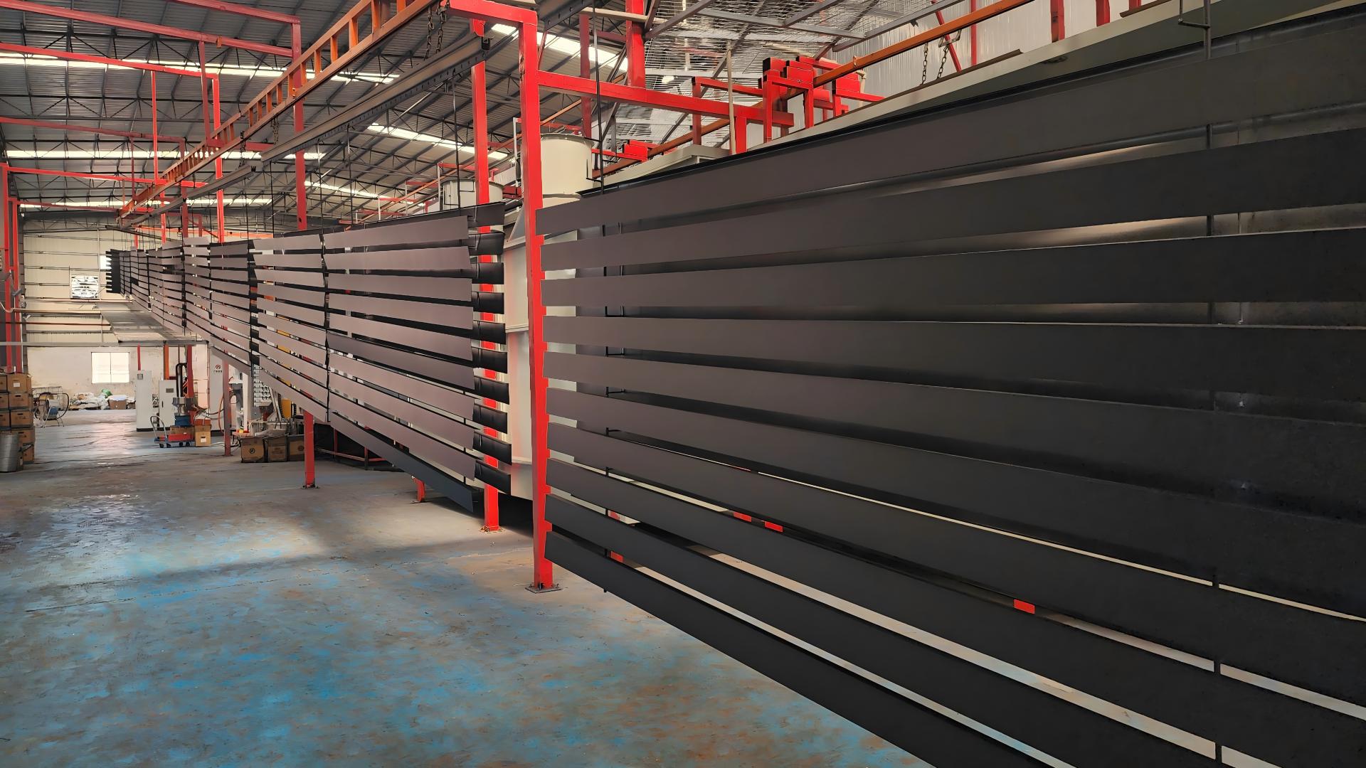powder coating production line for aluminum extrusion profiles