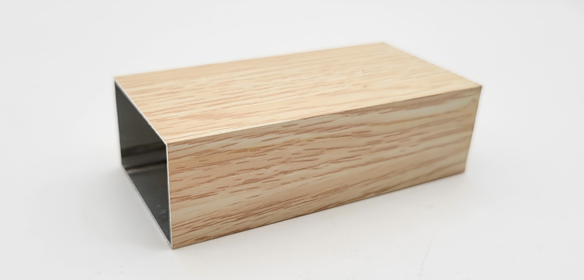 modern kitchen cabinets with wood grain aluminum frame profiles