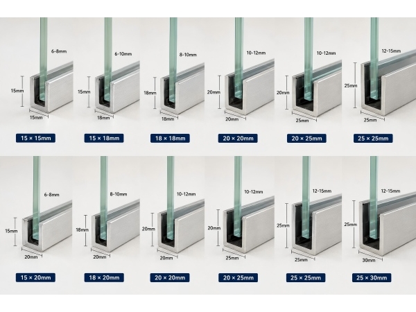 How to Choose the Right Aluminum U Channel for Different Glass Thickness