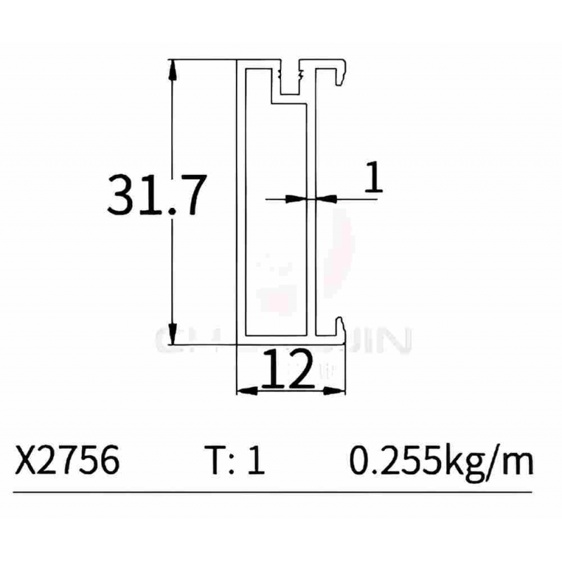 Wardrobe Hanging Rod X2756