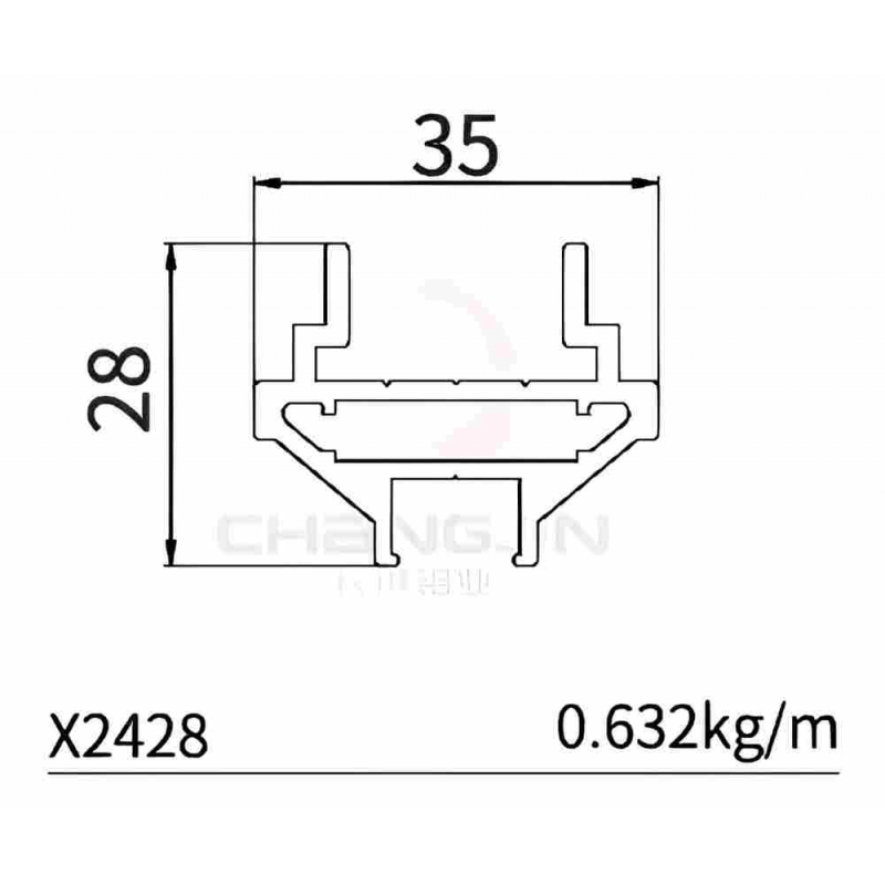 Customized Aluminum Profiles X2428