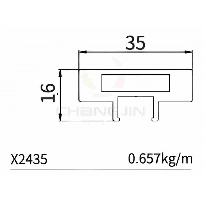 Customized Aluminum Profiles X2435