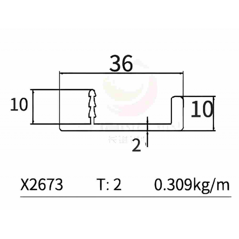 F Handle Profile X2673