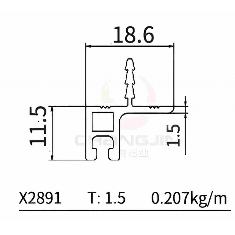 F Handle Profile X2891