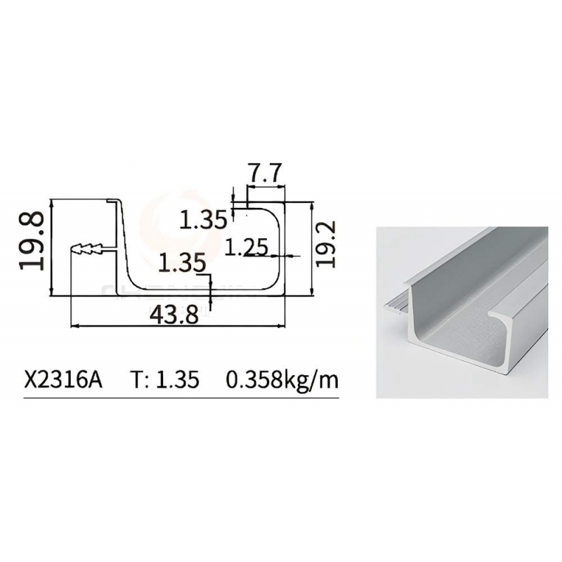 G  Handle Profile X2316A
