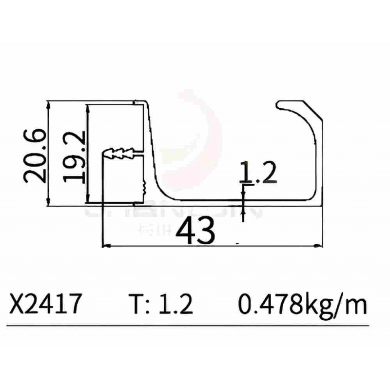 G  Handle Profile X2417