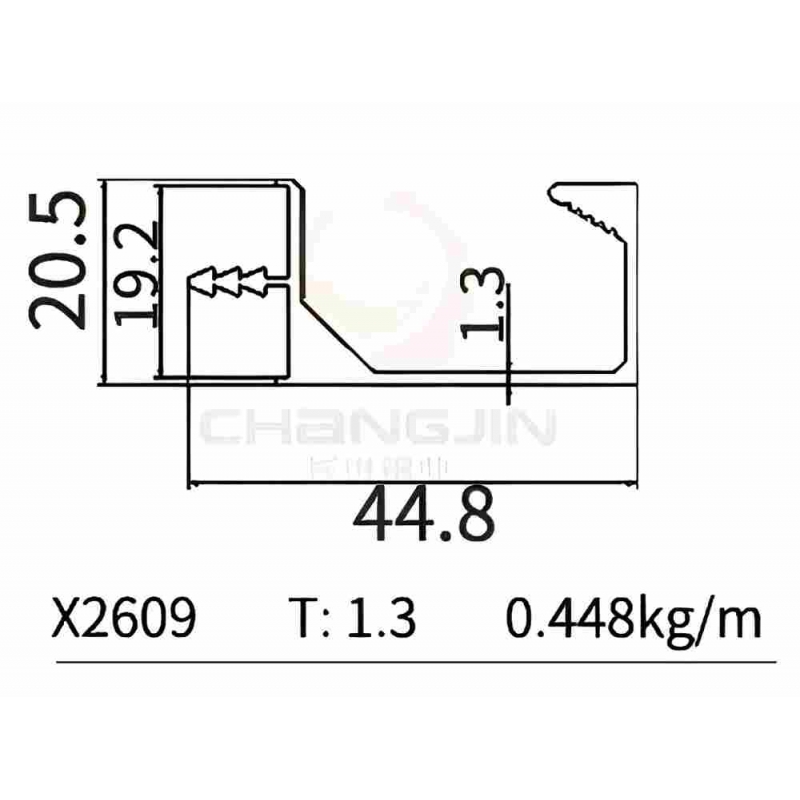 G  Handle Profile X2609