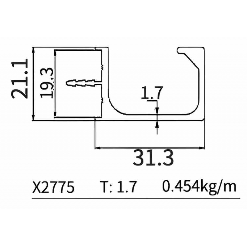 G  Handle Profile X2775