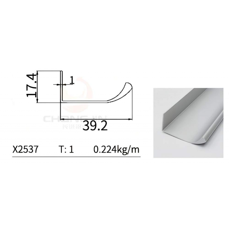 L Handle Profile X2537