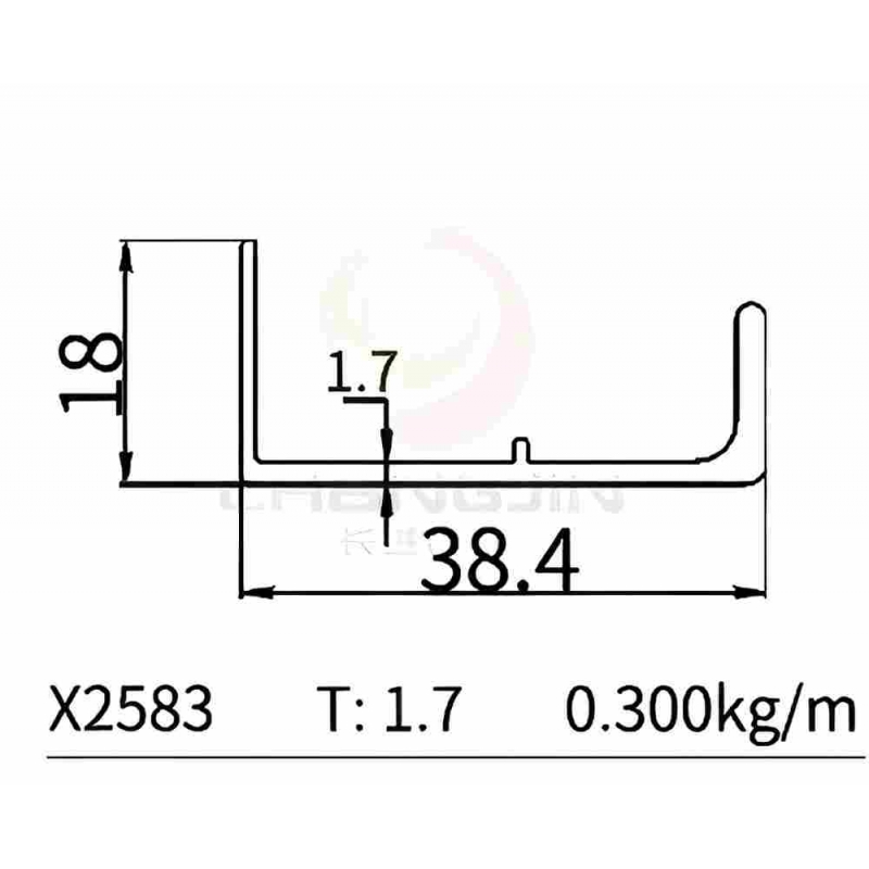 L  Handle Profile X2583