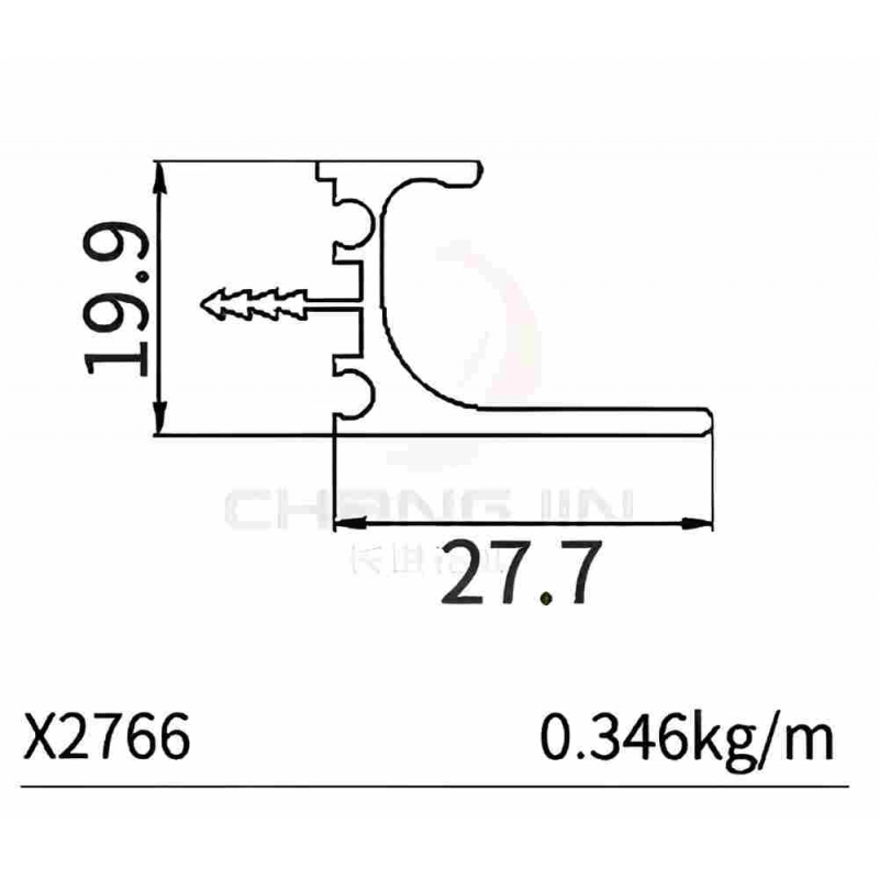 L  Handle Profile X2766