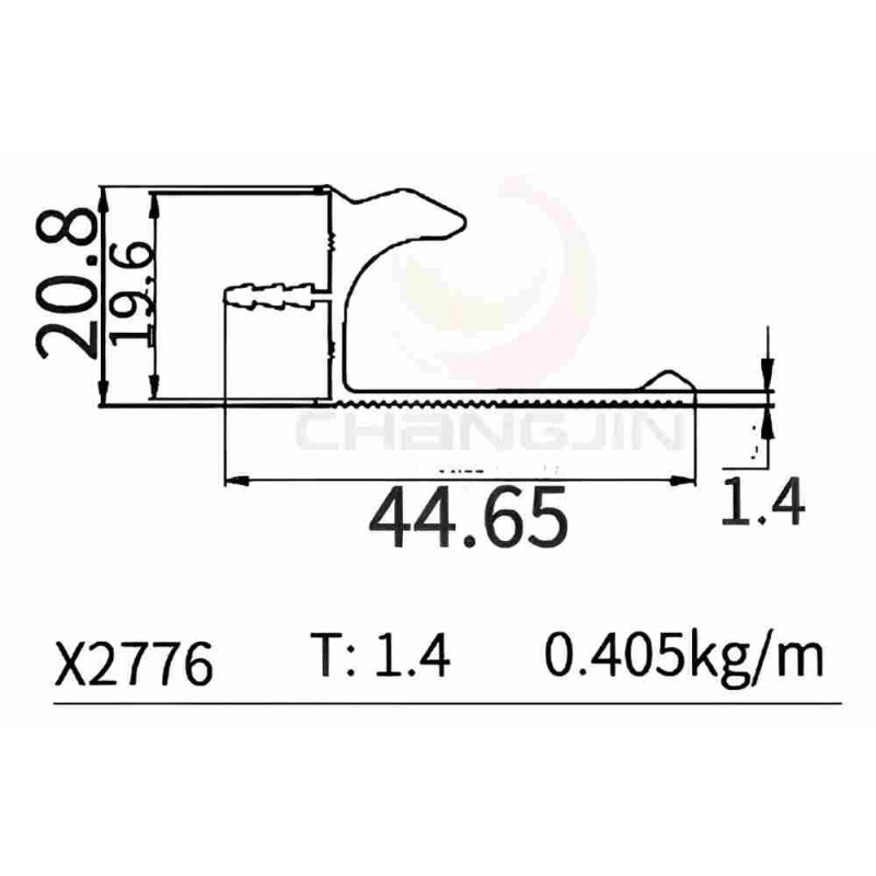 L  Handle Profile X2776