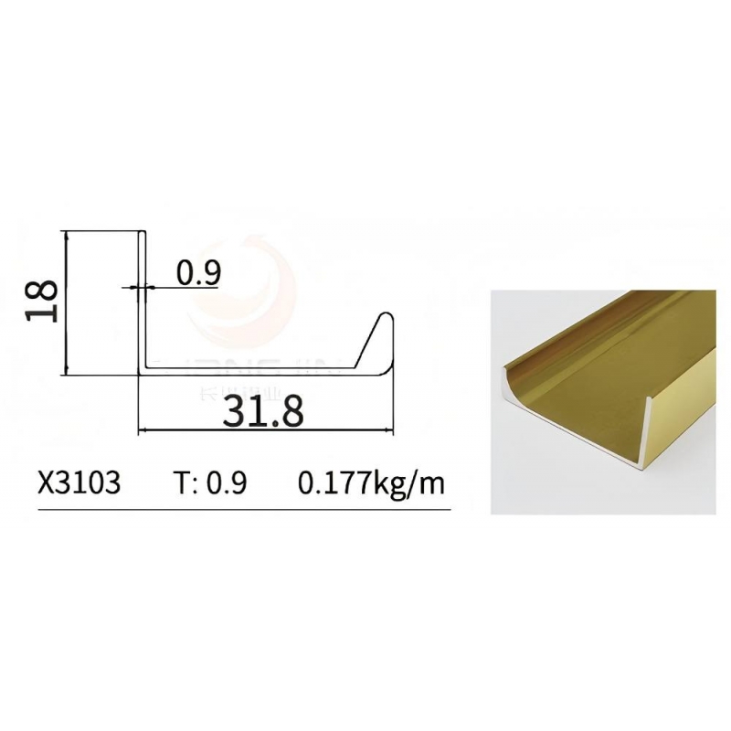 L Handle Profile X3103