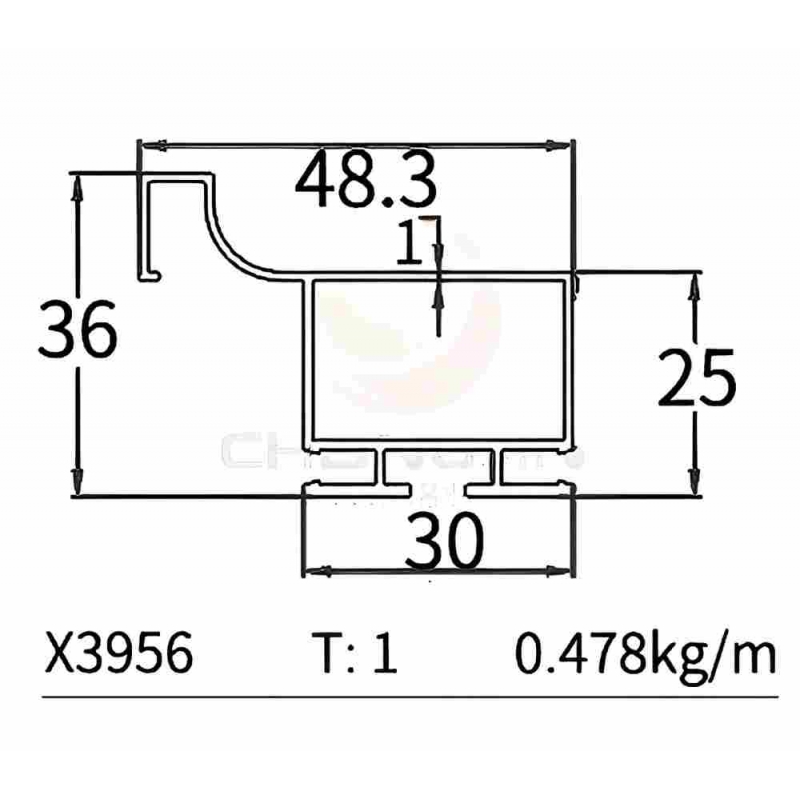 Cabinet Gola Profile X3956