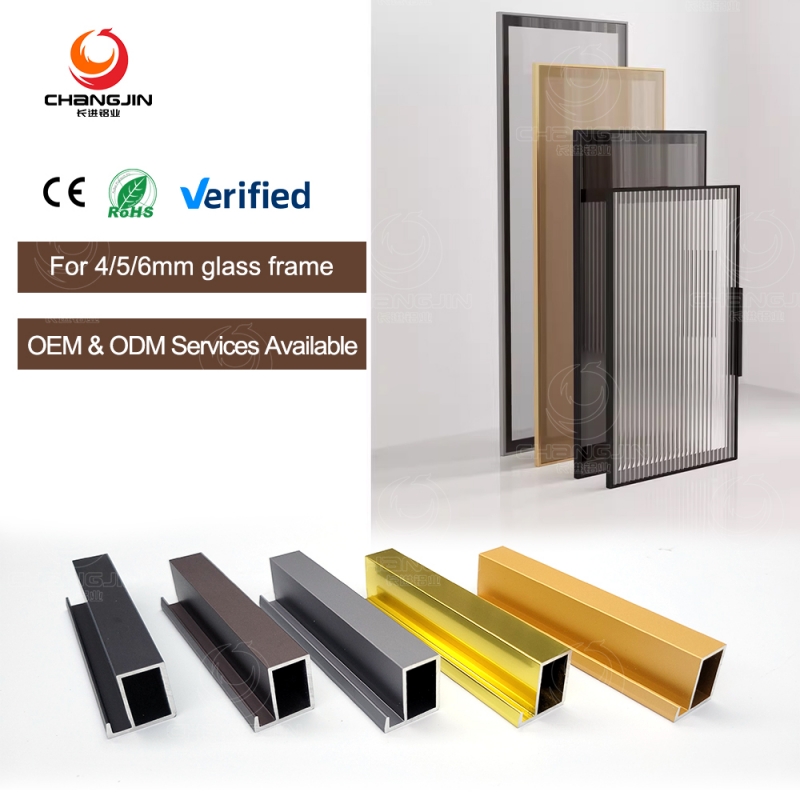 Slim Aluminum Profile for Glass Wardrobe