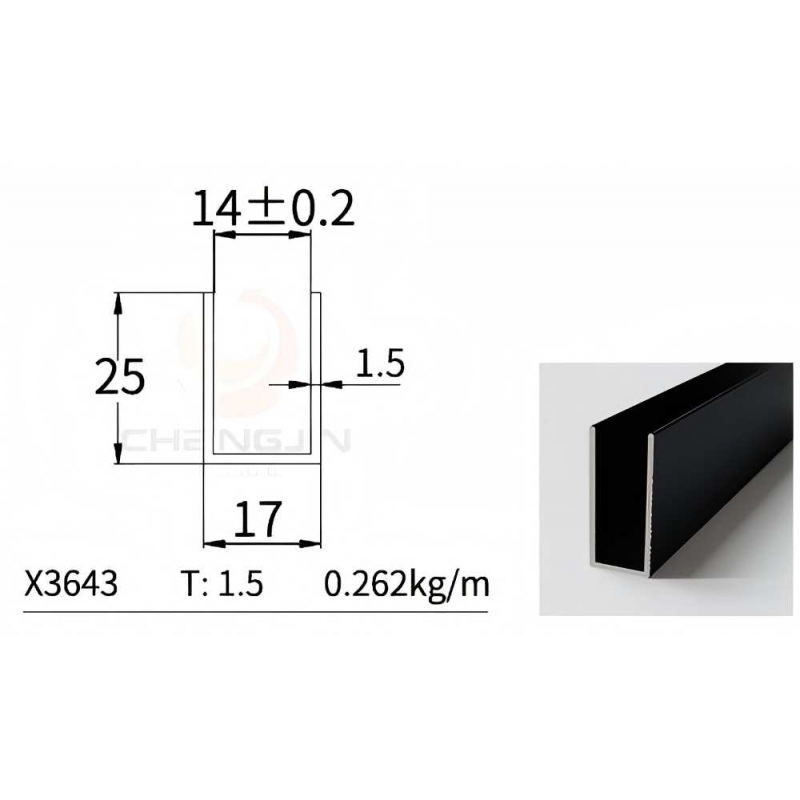 U Channel X3643