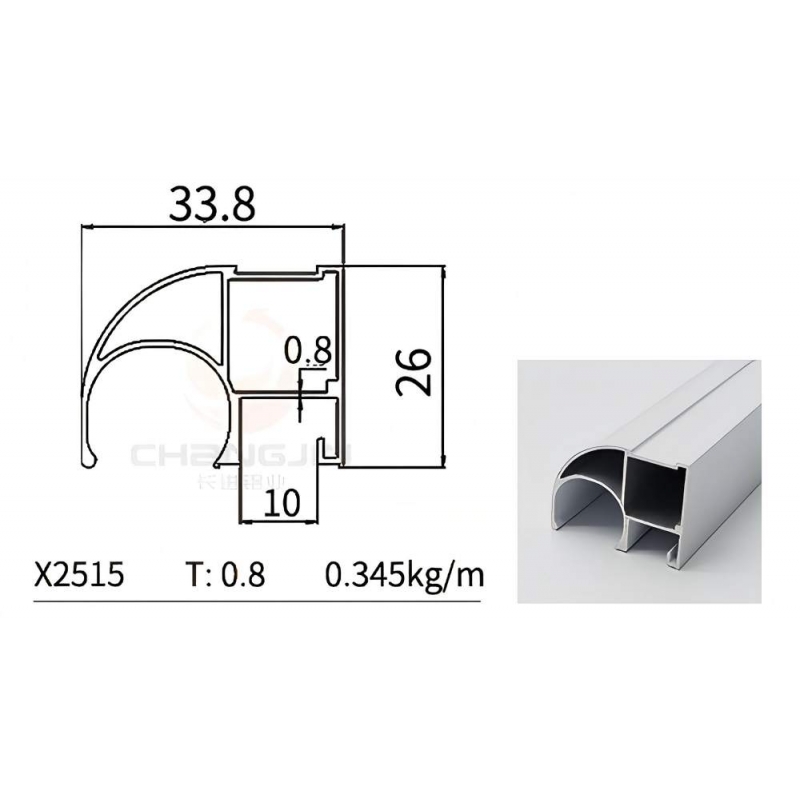  Wardrobe Door Profile X2515