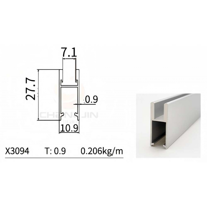 Wardrobe Door Profile X3094