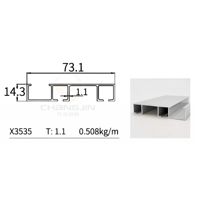 Wardrobe Door Profile X3535