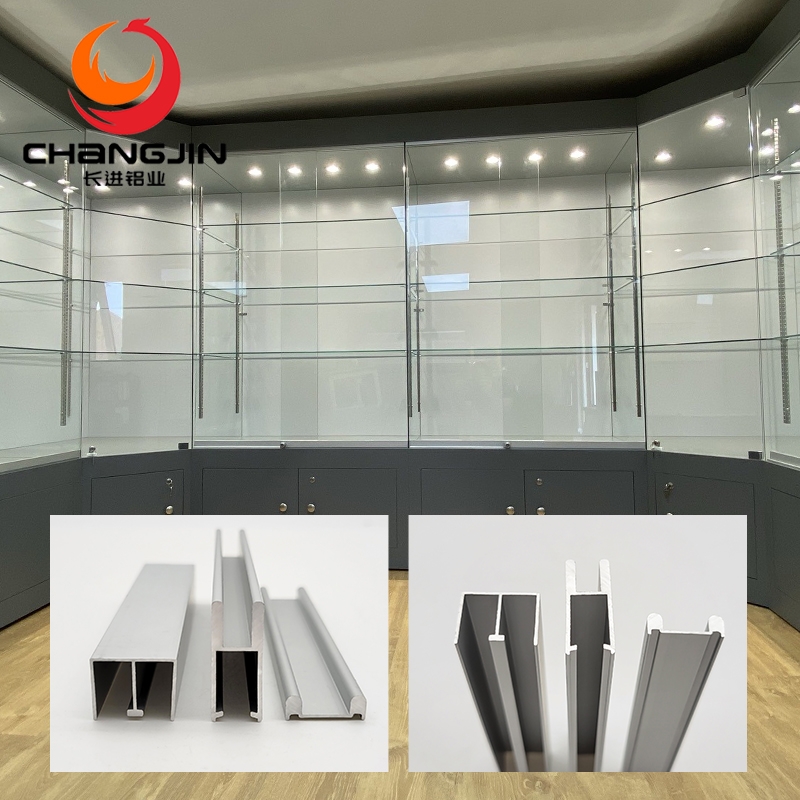 Aluminum Wardrobe Door Frame Profile for Glass Doors